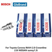 Bộ 4 Bugi Bosch FR7KCX+ cho Daihatsu Terios Toyota Corolla Altis Crown RAV4 Yaris... [bonus]