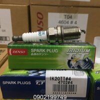 Bộ 4 Bugi Denso Iridium IK20TT cho xe ôtô Camry, Vios , Altis, tặng ngay lọc gió điều hòa Denso