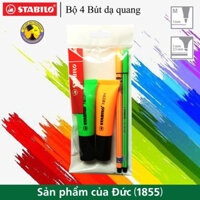 Bộ 4 Bút dạ quang STABILO màu Neon HL72/PN68-C2