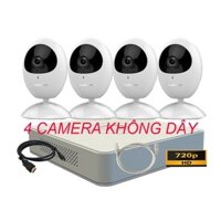 BỘ 4 CAMERA KHÔNG DÂY HD 720P