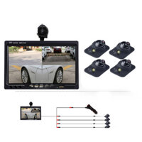 Bộ 4 Camera Quan Sát Kèm Màn Hình Ô Tô 7 Inch
