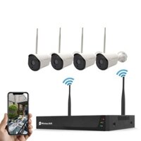 Bộ 4 camera và đầu ghi với ổ cứng 500GB