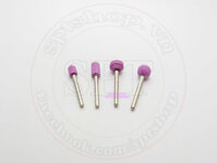 Bộ 4 cây đá mài mini cán 3mm màu hồng