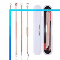 Bộ 4 cây nặn mụn chuyên nghiệp, cây nặn mụn thép không gỉ cao cấp