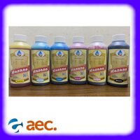 Bộ 4 chai mực Dye UV chống bay màu Mazano chai 1 lít gồm 4 màu (BK/C/M/Y) dùng cho các máy in phun Epson