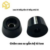 Bộ 4 Chân Cao Su Gắn Hộp Gỗ, Chân Loa, Chân Đế Cao Su Chống Trượt Cho Tủ, Kệ, Máy In 3D, CNC