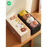 Bộ 4 chén ăn gốm sứ LINE FRIENDS - Set quà tặng