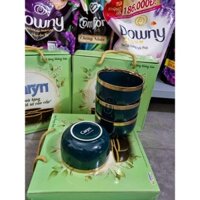 Bộ 4 Chén Gốm Sứ Cao Cấp Viền Vàng [Hàng Khuyến Mãi Caryn