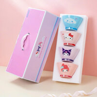 Bộ 4 chén sứ hoạt hình Sanrio Kuromi - Melody - Cinnamoroll dễ thương [kèm hộp quà tặng]