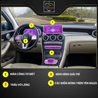 Bộ 4 chi tiết Film PPF trong suốt dán xe MERCEDES GLC300 4MATIC 2020-2022 chống xước bảo