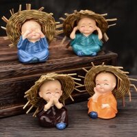 bộ 4 chú tiểu tứ không nón rơm