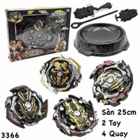 Bộ 4 con quay BEYBLADE – 2 tay phóng cao cấp- Sàn Đấu