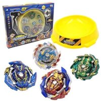 Bộ 4 Con quay BEYBLADE – 2 tay phóng – 1 sàn đấu – Con quay vòng xoay thần tốc – chiếc