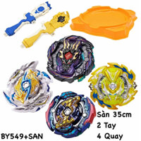 Bộ 4 Con Quay BEYBLADE BRUST Có Tay Cầm + Mâm Đấu Lớn [NHIỀU MẪU]