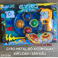 Bộ 4 Con quay  Cực Mạnh+ 2 Tay phóng + Sàn đấu - Con quay vòng xoay thần tốc