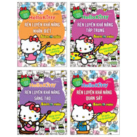 Bộ 4 Cuốn Hello Kitty- Sách Tô Màu Rèn Luyện Khả Năng Cho
