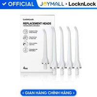 Bộ 4 đầu thay thế máy tăm nước Lock&amp;Lock ENR126WHTRB - Hàng chính hãng - JoyMall