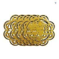 Bộ 4 Đế Lót Ly Nhatvywood NVH05 Màu Vàng Gỗ