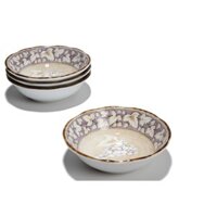 Bộ 4 đĩa sứ Miyabi nhập khẩu Nhật Bản 13.5cm MB05/4-TM (Tím)