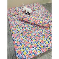 Bộ 4 ga/drap trải giường áo gối THUN SIÊU LẠNH THÁI