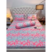 Bộ 4 ga/drap trải giường áo gối THUN SIÊU LẠNH THÁI