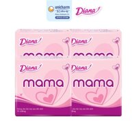 Bộ 4 gói băng vệ sinh Diana Mama 12 miếng/gói