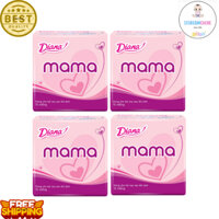 Bộ 4 gói băng vệ sinh Diana Mama 12 miếng/gói