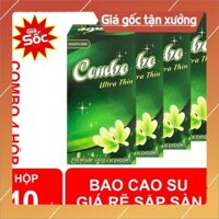 Bộ 4 hộp, bao cao su Combo, siêu mỏng, hộp 10 cái