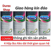 Bộ 4 hộp bao cao su Durex Performa 48 chiếc