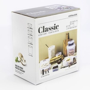 Bộ 4 Hộp Bảo Quản Lock&Lock Classic HPL809S4