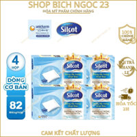 Bộ 4 hộp Bông tẩy trang Silcot 82 miếng/hộp