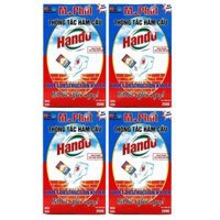 Bộ 4 Hộp bột thông tắc hầm cầu bể phốt 250g Xuất khẩu Hando (Đỏ)