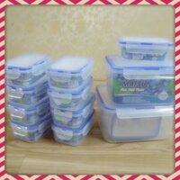 Bộ 4 hộp đựng thực phẩm Matsu chữ nhật