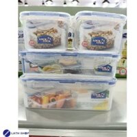 Bộ 4 Hộp Nhựa CLassic Đựng Thực Phẩm Lock&amp;Lock  1 Hộp 1Lit, 1 Hộp 800ml Chia Ba Ngăn Và 2 Hộp 470ml