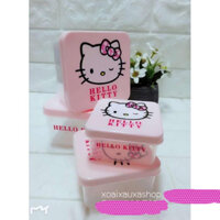 BỘ 4 HỘP NHỰA ĐỰNG THỰC PHẨM HÌNH  Hello KITTY ( 4 SIZE TỪ NHỎ ĐẾN LỚN)