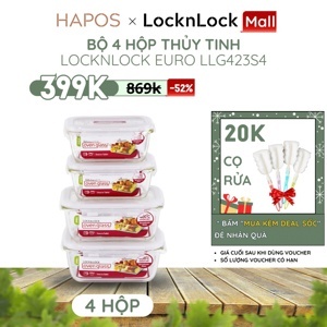 Bộ 4 hộp thủy tinh Lock&Lock – LLG423S4