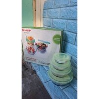 Bộ 4 hộp thuỷ tinh The Glass Korea