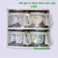 Bộ 4 hũ thuỷ tinh cao cấp