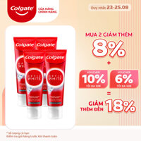 Bộ 4 Kem Đánh Răng Colgate trắng răng Optic White Exfoliating Mineral cho răng sáng bóng 100gtuýp