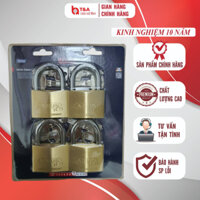 Bộ 4 khóa móc treo đồng cao cấp ABUS 75/60 MK4 3 chìa chủ chìa vi tính