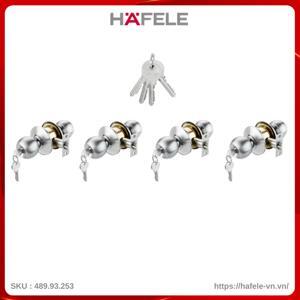 Bộ 4 khóa tròn và chìa chủ Häfele DIY 489.93.253
