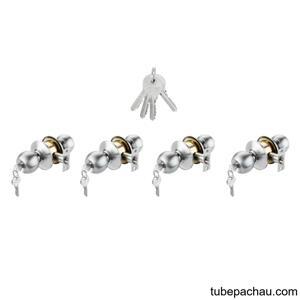 Bộ 4 khóa tròn và chìa chủ Häfele DIY 489.93.253