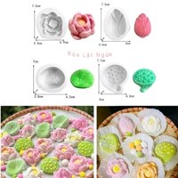 Bộ 4 khuôn sen silicon làm rau cau, bánh trôi, bộ khuôn làm chè banh sinh nhat