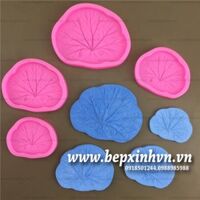 Bộ 4 khuôn silicon 4D lá sen