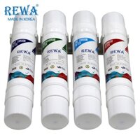 Bộ 4 lõi lọc máy NANO (sediment, pre carbon, Nano, post carbon) size 11"