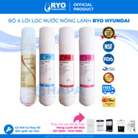 Bộ 4 Lõi Lọc RYO HYUNDAI RP100H Chính Hãng - Sediment Pre-Carbon UF Membrane Filter Post Carbon