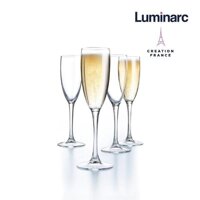 Bộ 4 Ly Rượu Champagne Thuỷ Tinh Luminarc World Wine 160ml – LUWOG8981