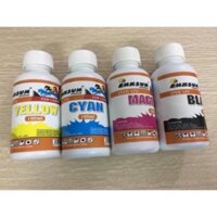 Bộ 4 màu mực DYE CANON IP DÙNG CHO MÁY IN PHUN CANON : CANON IX 6770, 6860, g1000, G2000,G3000, IP2770