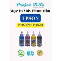 Bộ 4 màu mực Pigment PHS-04 In Phun Màu Cho Máy Epson ( Pigment PHS-04 70ml C,M,Y,K )