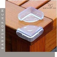 Bộ 4 miếng bọc cạnh bàn, bịt góc bàn vuông silicon mềm dẻo an toàn cho bé giá lẻ cái
